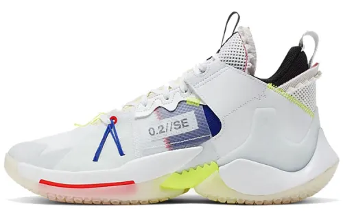 Jordan Why Not Zer0.2 Why Not Westbrook White Deconstruction Mid-top Practical Basketball Shoes Men's White