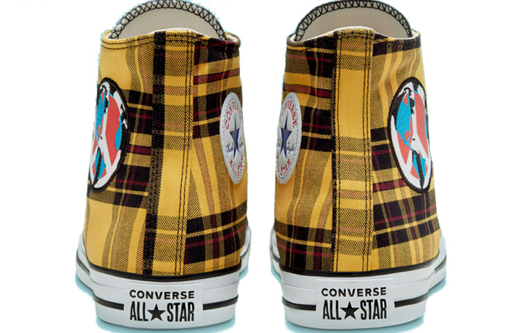 Кеды Converse Chuck Taylor All Star Plaid (черно-желтые) — Чёрный / жёлтый — фото 4
