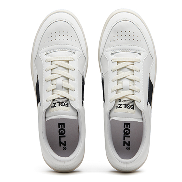 EQLZ EQUALIZER 1970 Athleisure Lightweight Low top Vintage Basketball Shoes Unisex Urban Black
