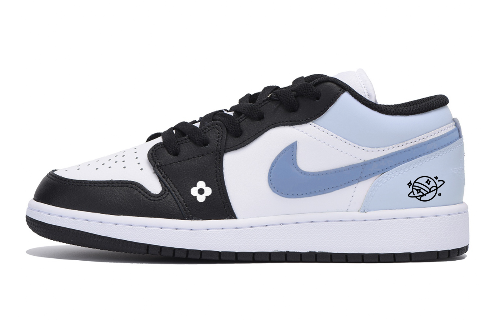 Jordan Air Jordan 1 Low top Vintage Basketball Shoes Men’s White Blue