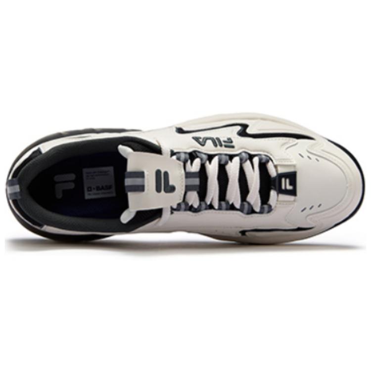 FILA FUSION Low top Vintage Basketball Shoes Men’s White Black
