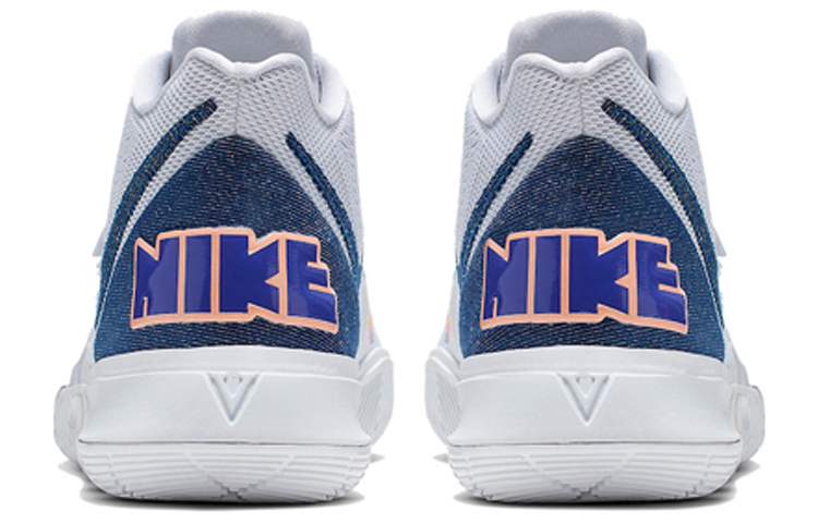 Мужские кроссовки Nike Kyrie 5 "Have A Nike Day" (бело-синие) — фото 4
