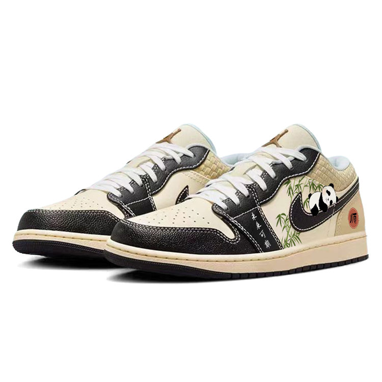 Jordan Air Jordan 1 Vintage Basketball Shoes Men’s Low Top Beige/Black