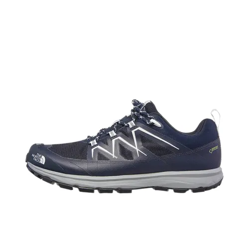 THE NORTH FACE GORE TEX Breathable, Waterproof, And Abrasion Resistant Grip Low top Hiking Shoes Men's Blue White