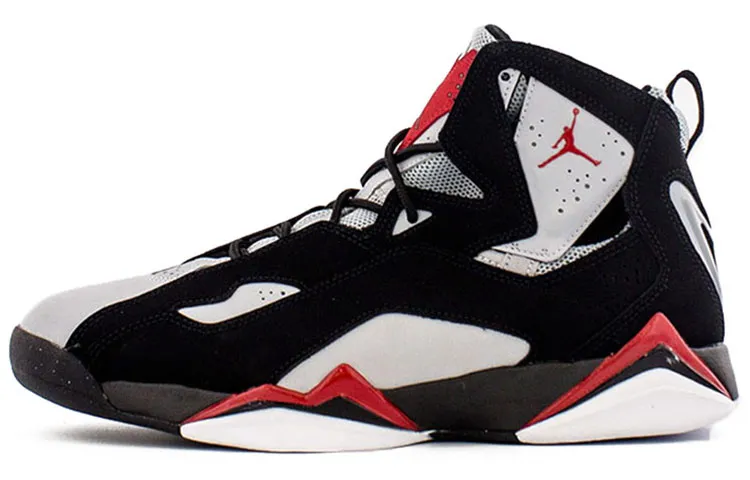 Jordan True Flight Black Varsity Red Wolf Grey
