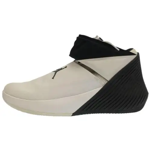 Jordan Why Not Zer0.1 Slip Resistant Abrasion Resistant Mid top Basketball Shoes Men's White Black