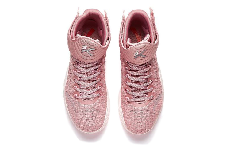 Anta KT3 Rebound Abrasion Resistant Coverage Cushioning Slip Resistant High top Basketball Shoes Men’s Pink