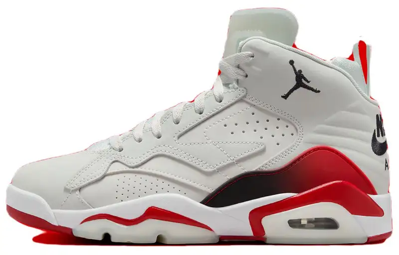 Jordan MVP 678 Abrasion Resistant Breathable High top Vintage Basketball Shoes Men's White Red