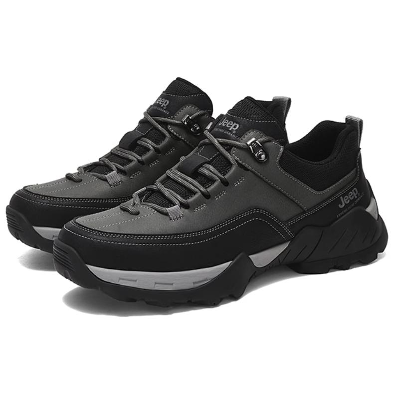 Jeep Comfortable Low top Mountaineering Shoes Men’s Gray