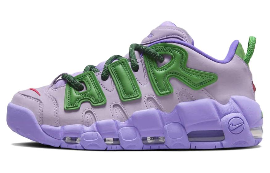 Кроссовки Nike × AMBUSH Air More Uptempo Low "Lilac" (фиолетово-зеленая)