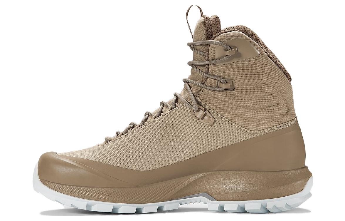 Arc'teryx Aerios AR Comfortable Round Toe High top Hiking Shoes Women's Khaki