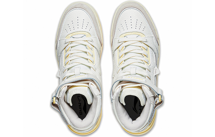 Li Ning Synthetic Leather Cushioning, Slip Resistant, Abrasion Resistant, Coverage, Lightweight High top