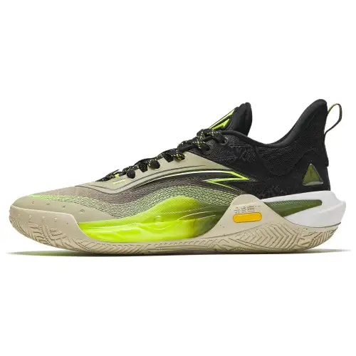 Anta KAI 1 SPEED Low top Basketball Shoes Men's Yellow Black Brown