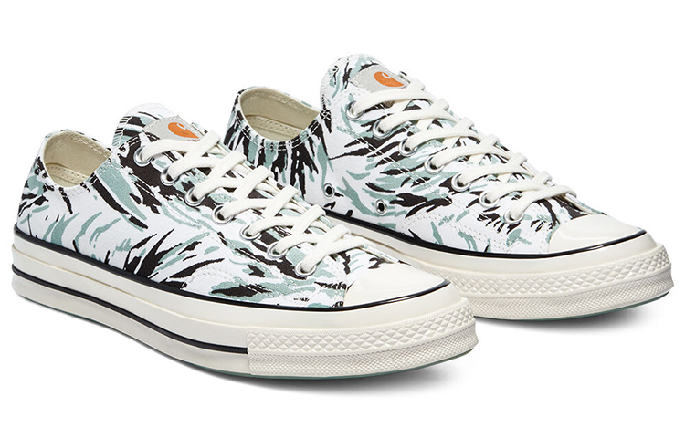 Кеды Carhartt WIP x Converse 1970s Chuck 70 (бело-зеленые) — фото 3