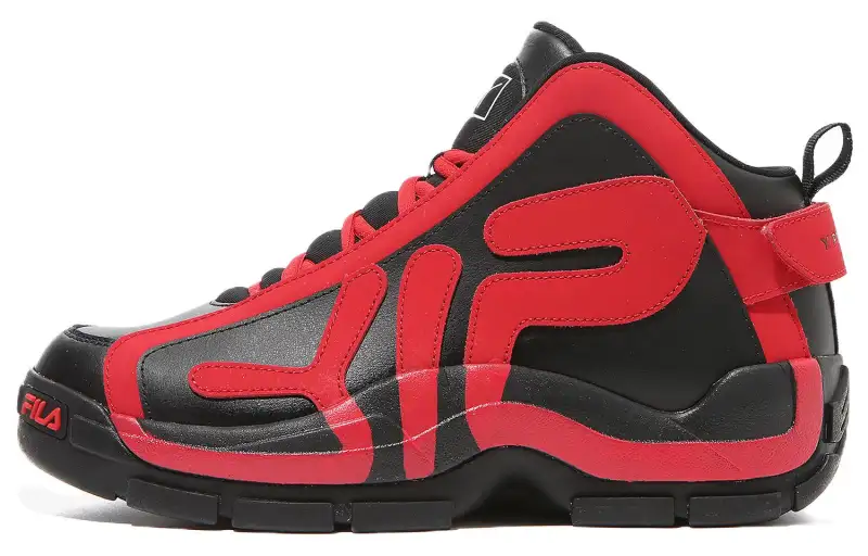 Y/Project x FILA Grant Hill 2 Leather High top Vintage Basketball Shoes Unisex Black Red Korean Style
