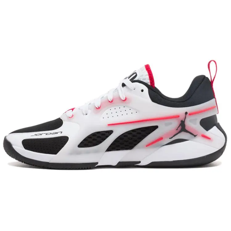 Jordan Heir Comfortable Abrasion Resistant Breathable Low top Basketball Shoes Men's White