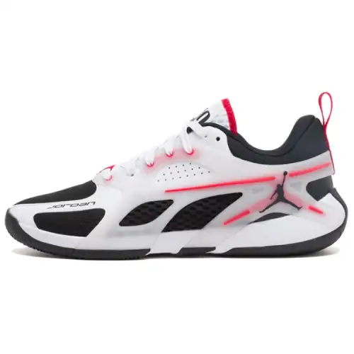 Jordan Heir Comfortable Abrasion Resistant Breathable Low top Basketball Shoes Men's White