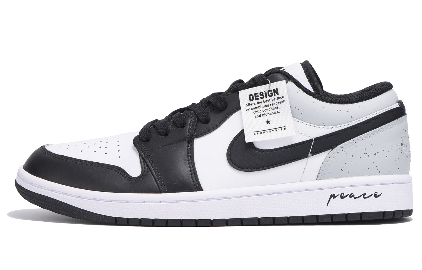 Jordan Air Jordan 1 Low top Vintage Basketball Shoes Men’s Black Gray