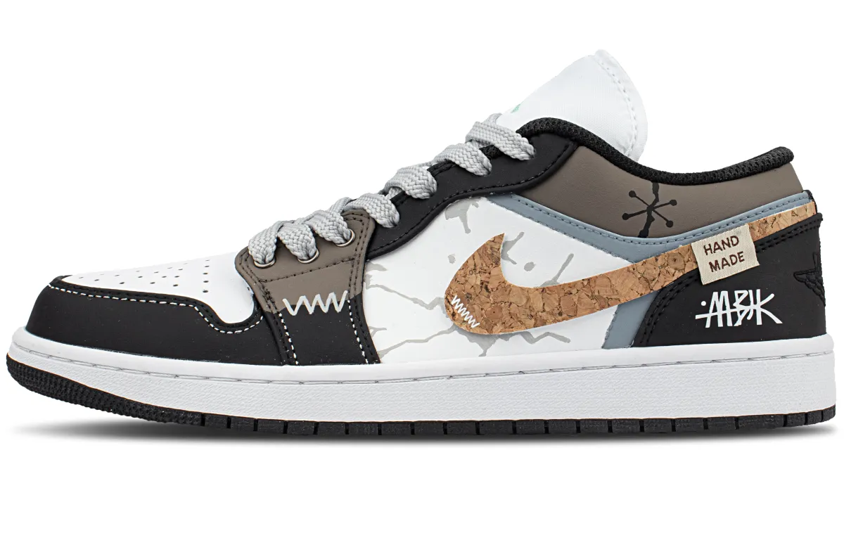 Jordan Air Jordan 1 Low top Vintage Basketball Shoes Unisex White