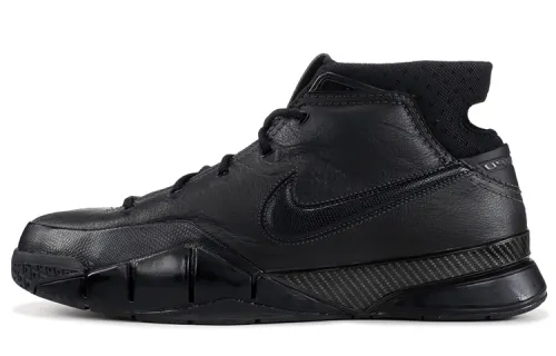 Nike Zoom Kobe 1 Black Mamba Kobe Shock Absorbing, Anti-slip, Wear-resistant, Middle Top Retro Basketball Shoes Men's Black