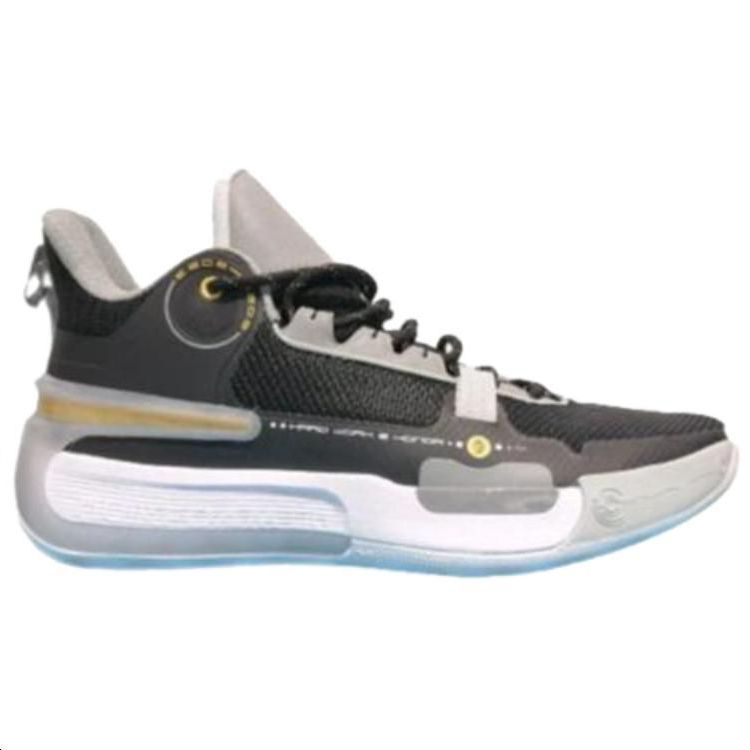361° Cushioning Abrasion Resistant Cushioning, Wear Resistant Low top Basketball Shoes Men’s Black Gray
