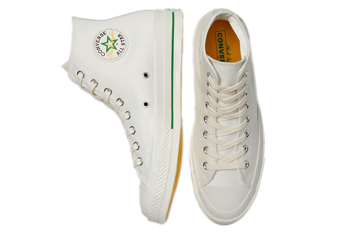 Кеды Converse Chuck Taylor All Star (бело-зеленые) — фото 4