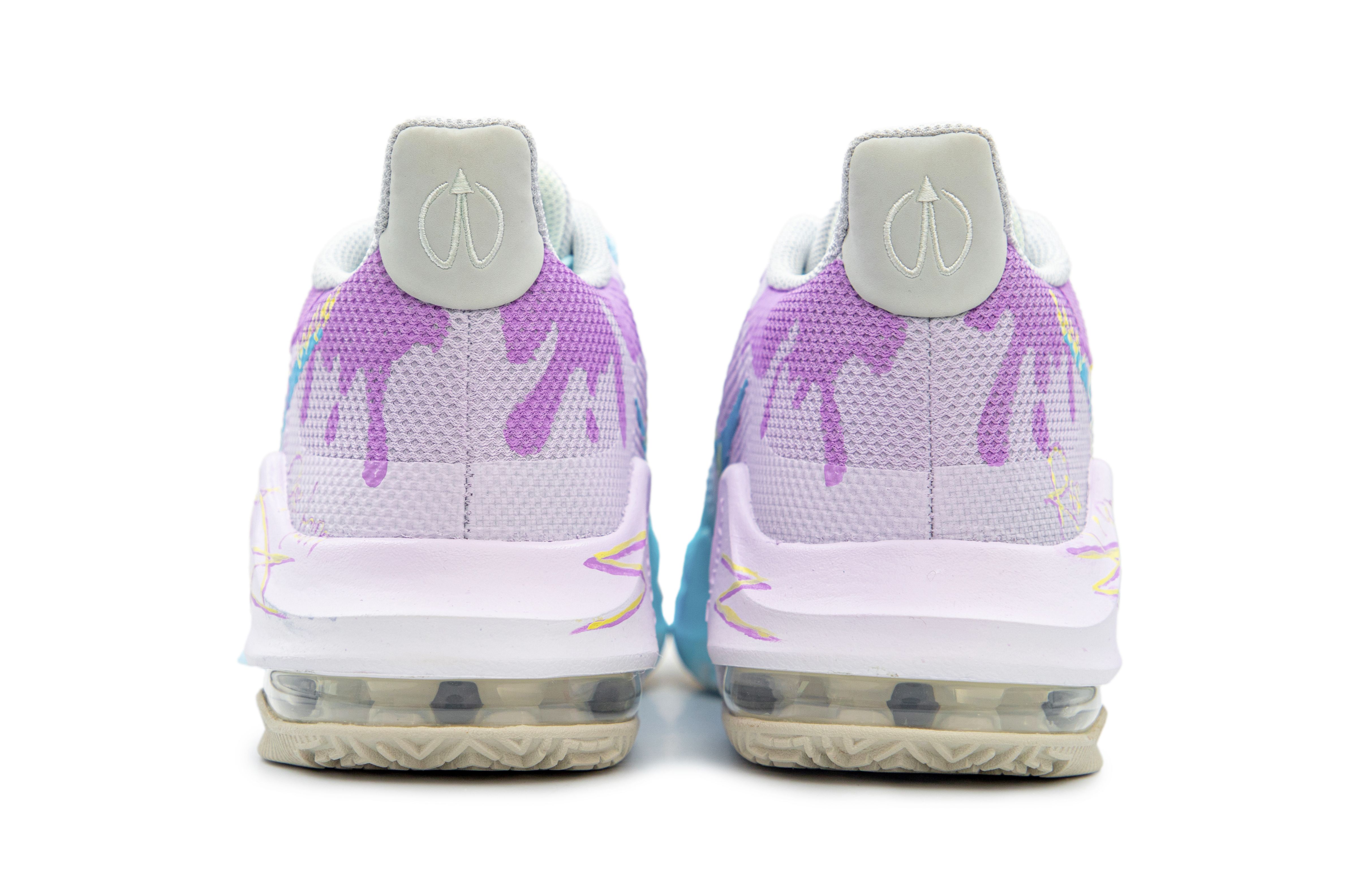 Nike Air Max Impact Cushioning Slip Resistant Abrasion Resistant Low top Basketball Shoes Men’s Blue Pink