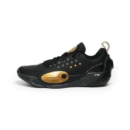 Li Ning All City 13 Cushioning Slip Resistant Abrasion Resistant Low top Basketball Shoes Men's Black
