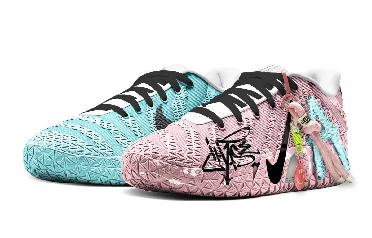 Nike Ja 3 Pink Night Low top Basketball Shoes Unisex Pink Blue