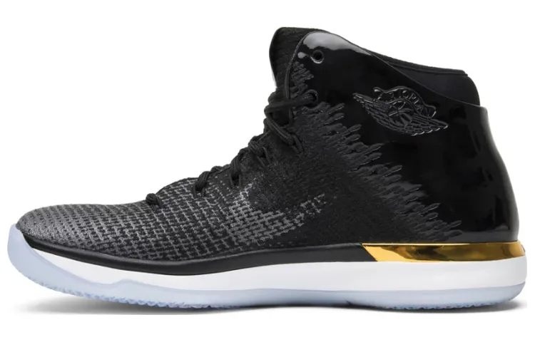Jordan Air Jordan 31 Brand Classic East Mid top Performance Basketball Shoes Men's Black Yellow