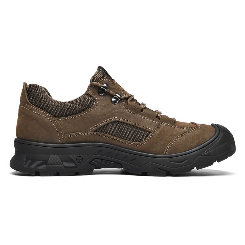 Jeep Textile, Top Grain Cow Leather Low top Mountaineering Shoes Men’s