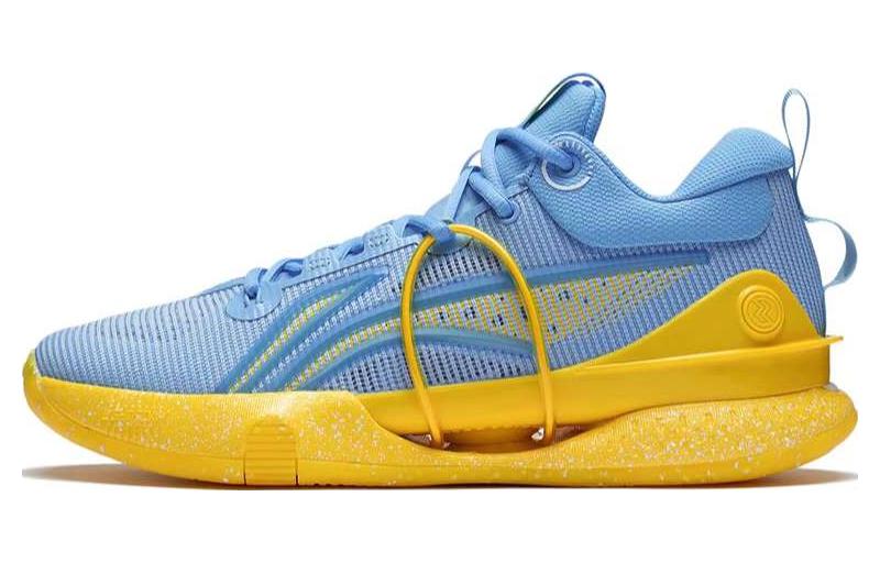 Li Ning Speed 8 Premium Cushioning Slip Resistant Abrasion Resistant Low top Basketball Shoes Men’s Blue Yellow