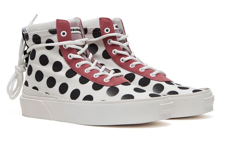 EQLZ EQUALIZER Fault High Slip Resistant High top Skateboard Shoes Unisex White Black Misprint