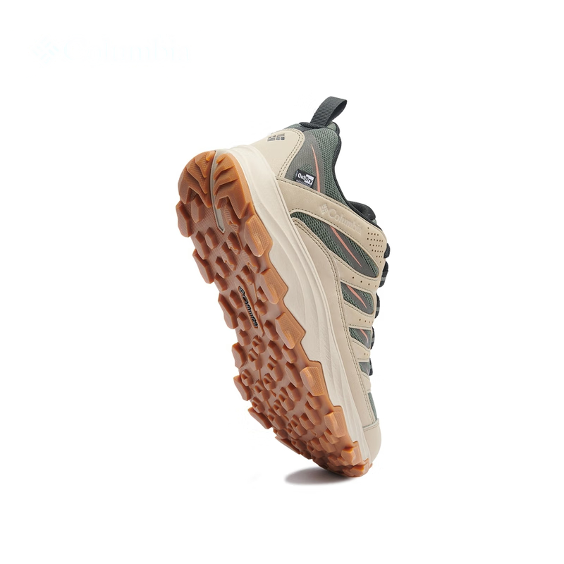 Columbia Hiking Slip Resistant Abrasion Resistant Low top Hiking Shoes Men’s Dark Khaki