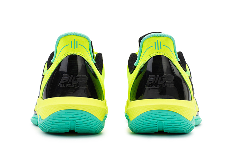 361° Big3 4.0 QUICK Basketball Shoes Men’s Low Top Neon Solar Yellow/Obsidian Black