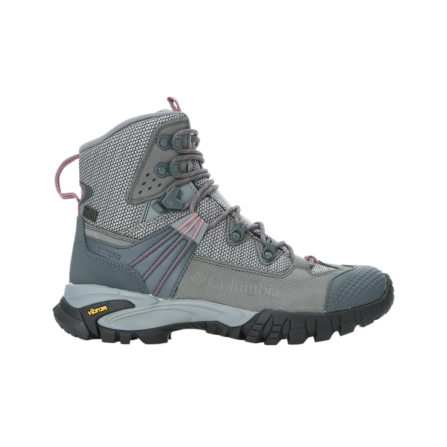 Columbia Hiking Abrasion Resistant Abrasion Resistant Mid top Mountaineering Shoes Women’s Titanium Gray Steel