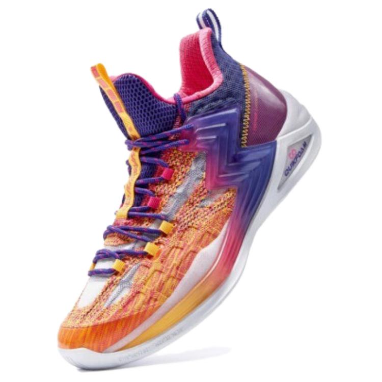 361° BIG3 2.0 Leather Cushioning Slip Resistant Abrasion Resistant Mid top Performance Basketball Shoes Men’s
