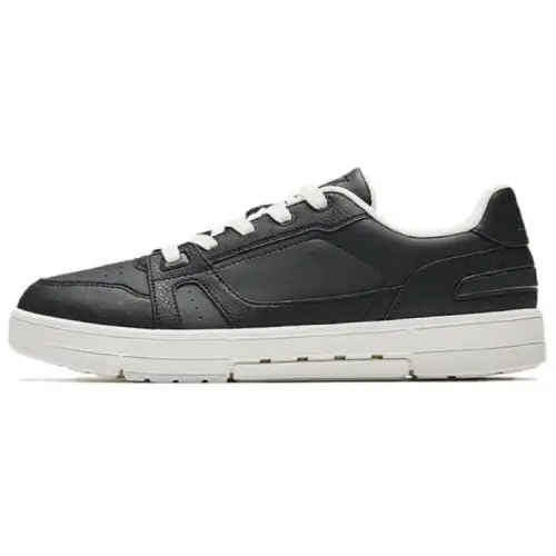 Anta Abrasion Resistant Breathable Low top Skateboard Shoes Men's Black White