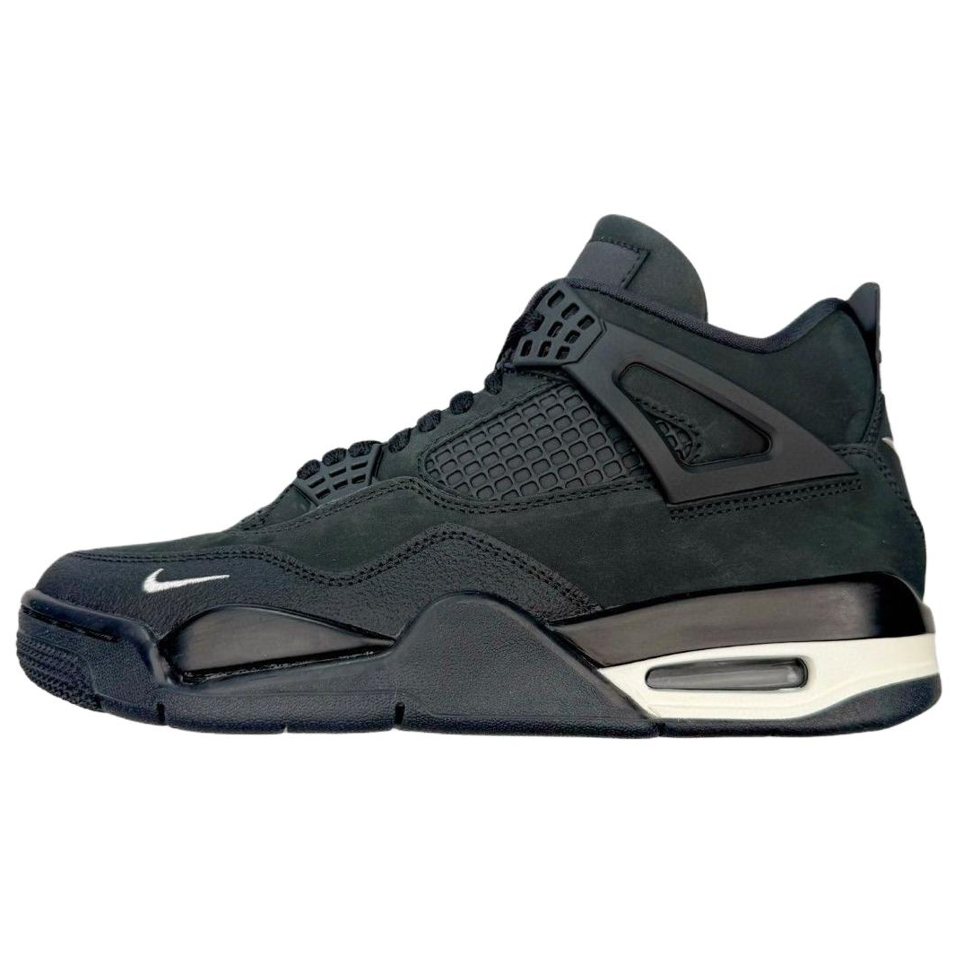 Nigel Sylvester x Jordan Air Jordan 4 Abrasion Resistant Mid top Vintage Basketball Shoes Men's Black