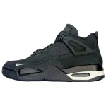 Nigel Sylvester x Jordan Air Jordan 4 Abrasion Resistant Mid top Vintage Basketball Shoes Men's Black