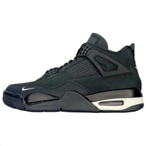 Nigel Sylvester x Jordan Air Jordan 4 Abrasion Resistant Mid top Vintage Basketball Shoes Men's Black