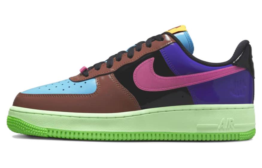 Кеды UNDEFEATED x Nike Air Force 1 SP (розово-коричнево-синие)