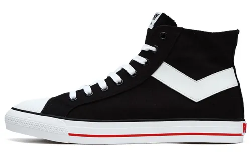 Pony Canvas Shoes Women's High Top Black