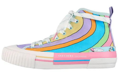 Skechers Skateboard Shoes Women's High Top Multicolor