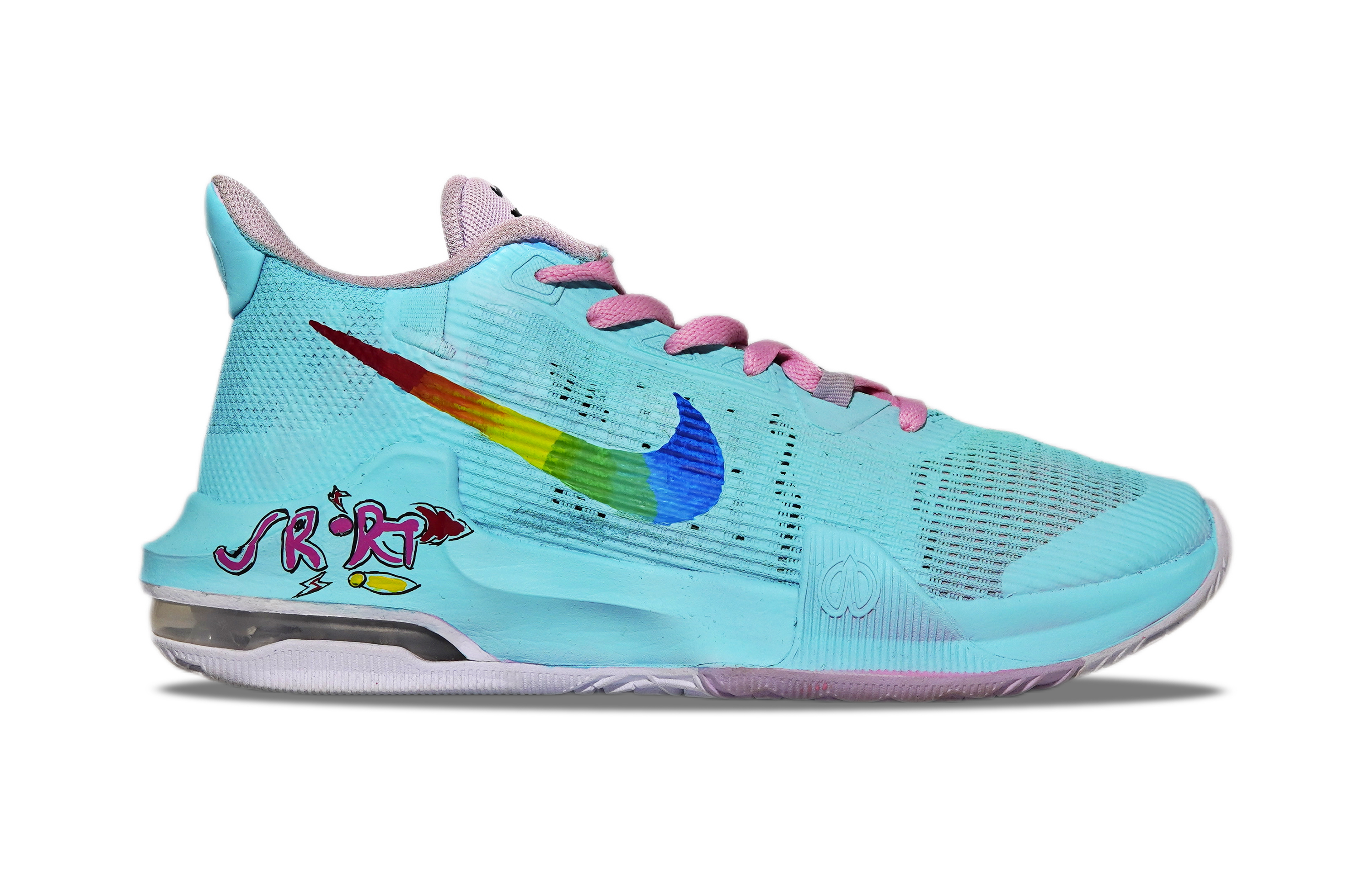Nike Air Max Impact 3 Low top Basketball Shoes Men’s Blue Pink