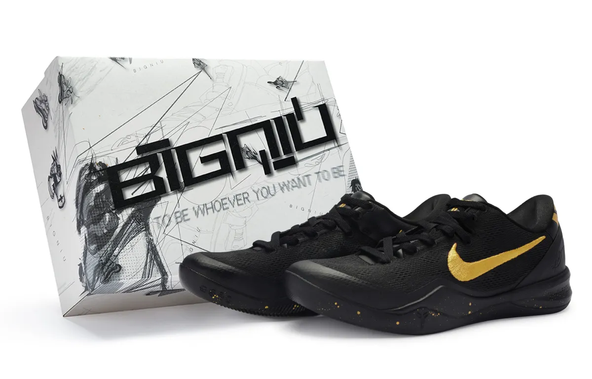 Nike Kobe 8 811 Manufacturing, Gilded Years, Special Shoe Box Lakers Cushioning Slip Resistant Abrasion Resistant
