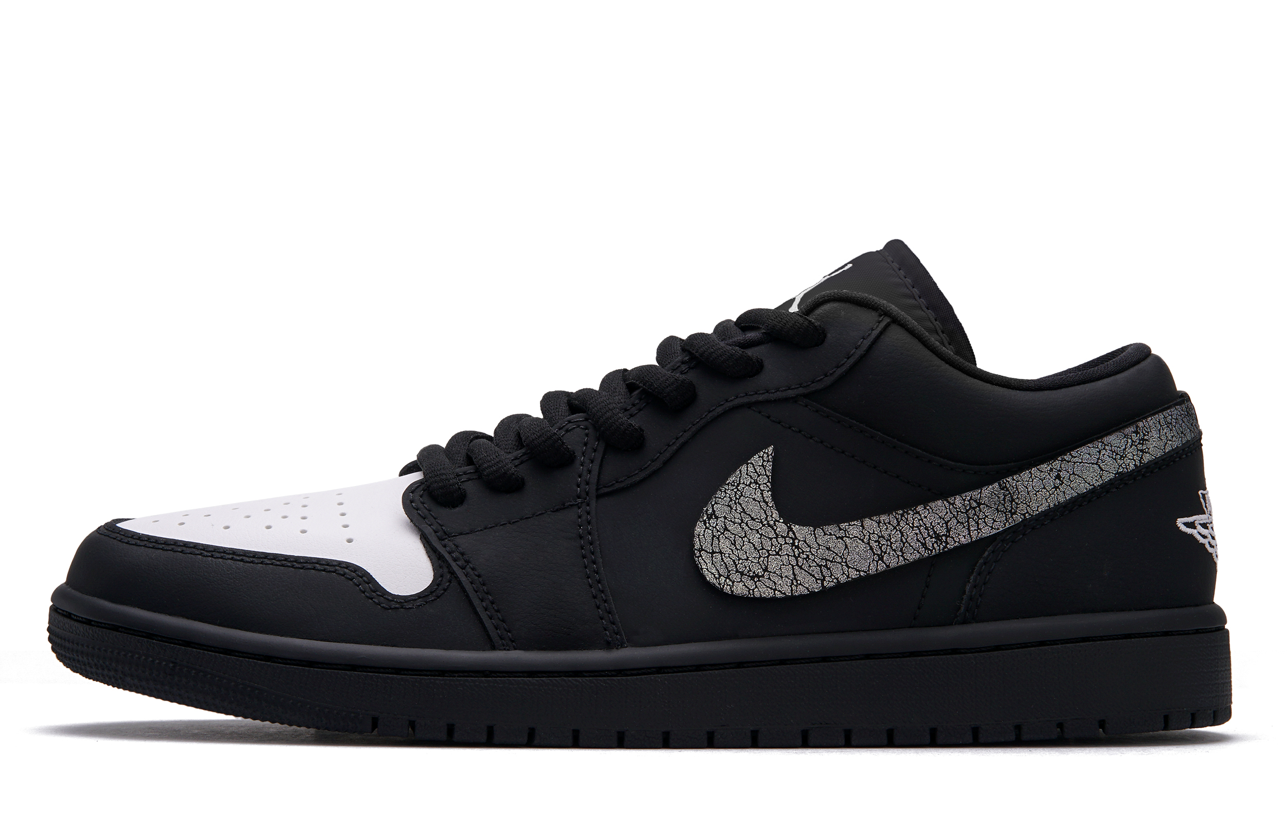 Jordan Air Jordan 1 ‘Void Crack’ Low top Vintage Basketball Shoes Unisex Black White