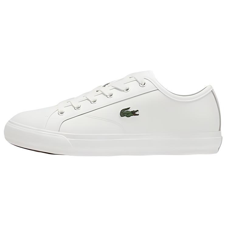 Мужские кеды LACOSTE 48CMA0001-18C (белые)