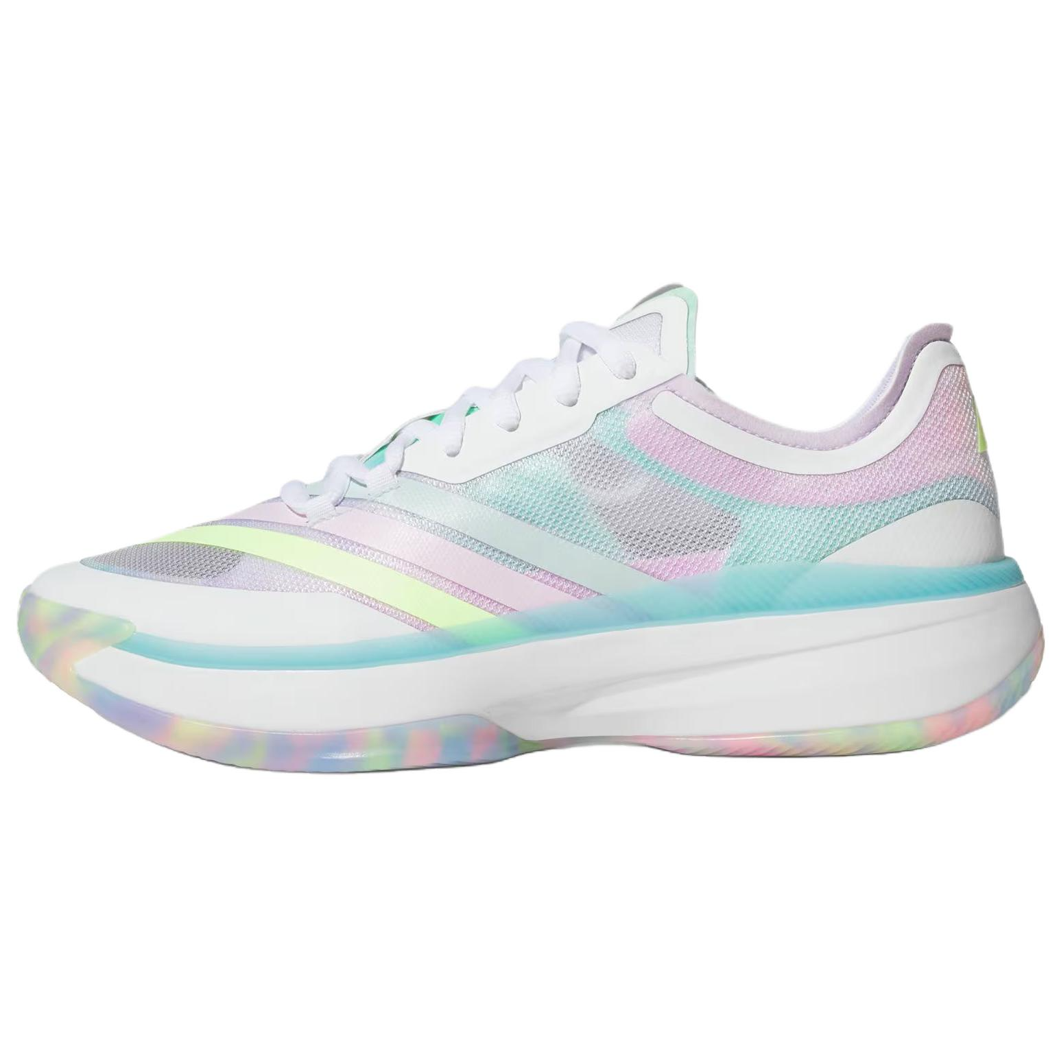 Adidas Adizero Select 3.0 Abrasion Resistant Low top Basketball Shoes Unisex White Blue