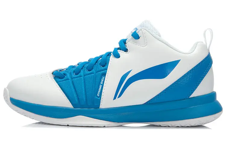 Li Ning Basketball Shoes Men's Low Top White/Blue